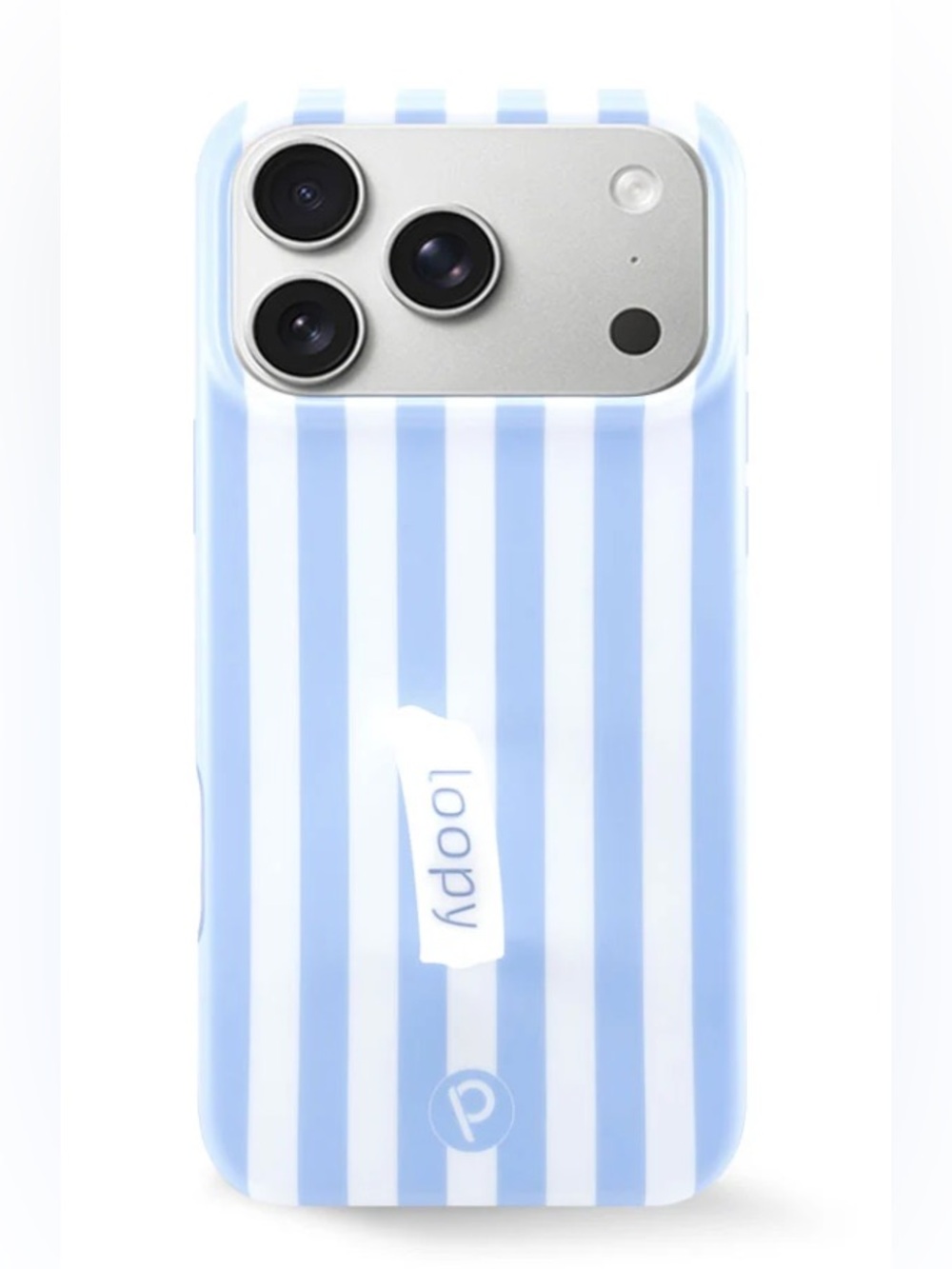 Blue & White Loopy Phone Case for iPhone13 Pro Max (Includes two accent grips!)